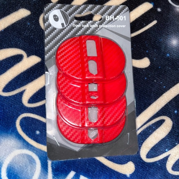 Red Door Lock Latch Protection Cover - Picture 1 of 3